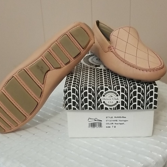 Rose/Nude Driver Club USA, Driving Moccasins. - Picture 3 of 7
